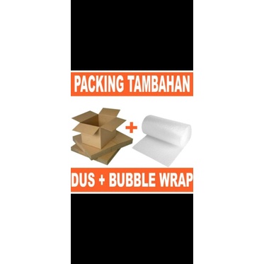 

bubble warp dan kardus buat packing.
