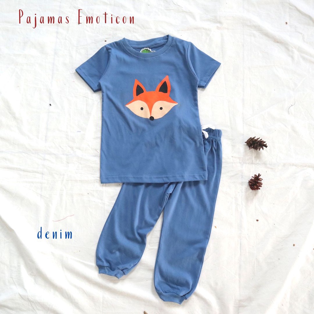 PAJAMAS EMOTICON SETELAN PANJANG PIYAMA ANAK PINEAPPLE KIDS 246810