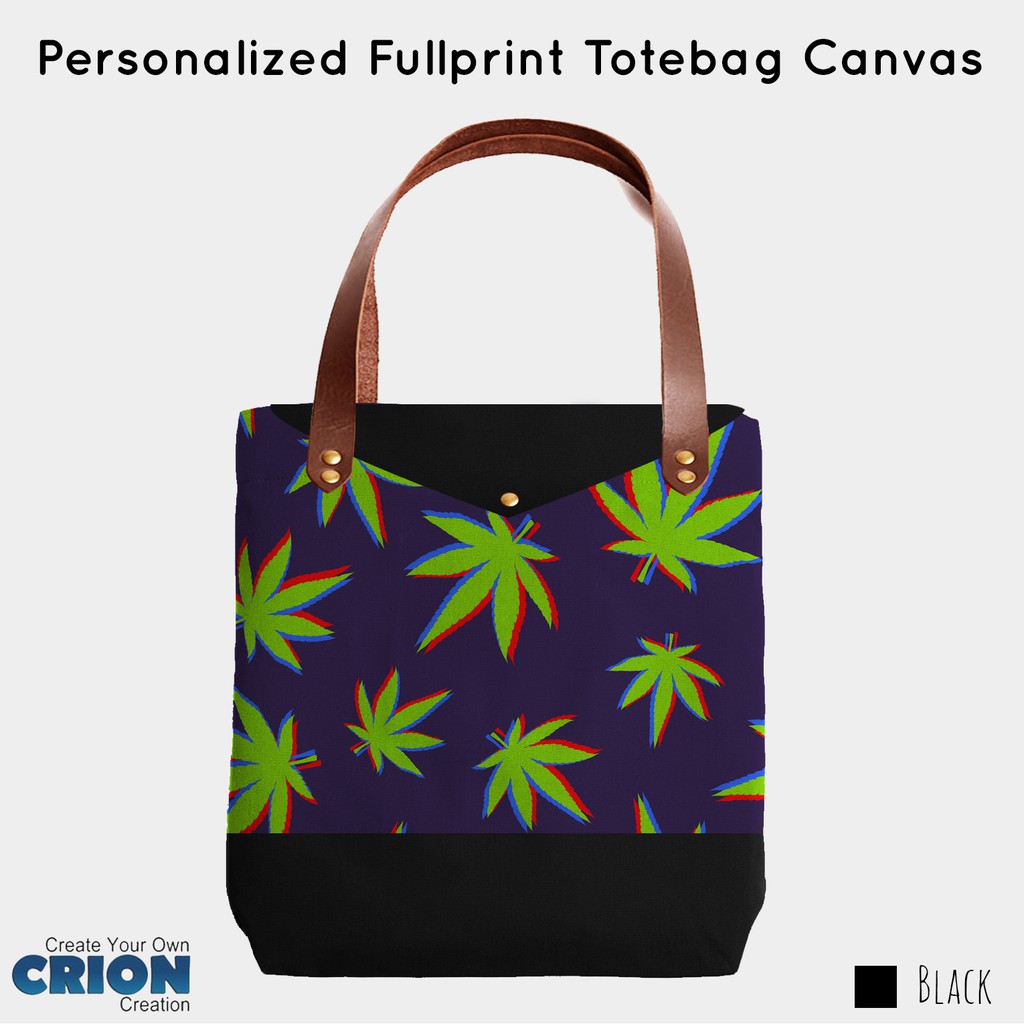 Personalized Fullprint Totebag Canvas - Weed Series - By Crion