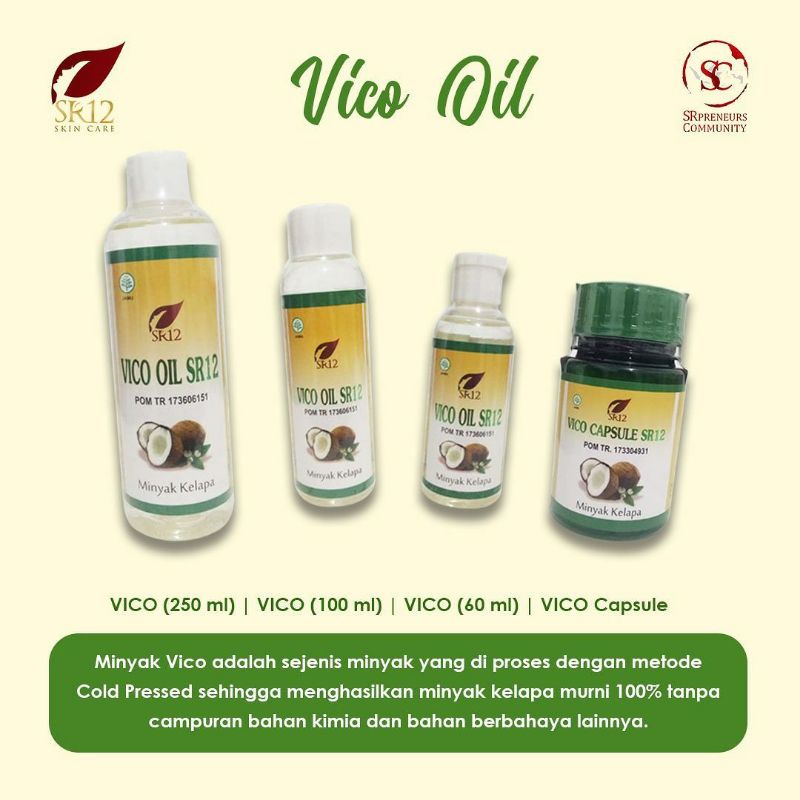 

SR12 - VCo Oil Capsule (Virgin Coconut Oil & Capsule / Minyak Kelapa / Minyak urut / Minyak oles)