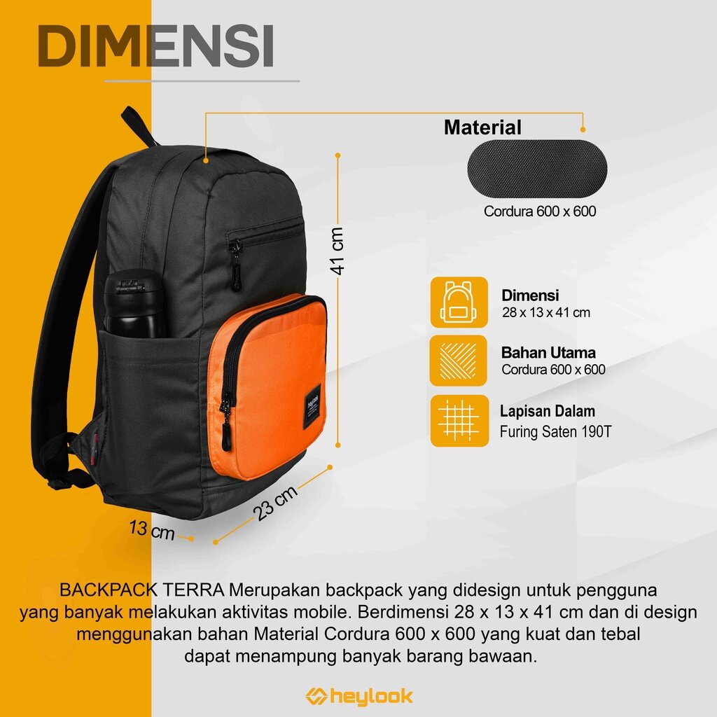 Tas Ransel Pria Wanita Kekinian Tas Laptop 13 14 15 inch Original Backpack Punggung Tas Ransel Pria Kerja Sekolah Kuliah Dilengkapi Slot Botol