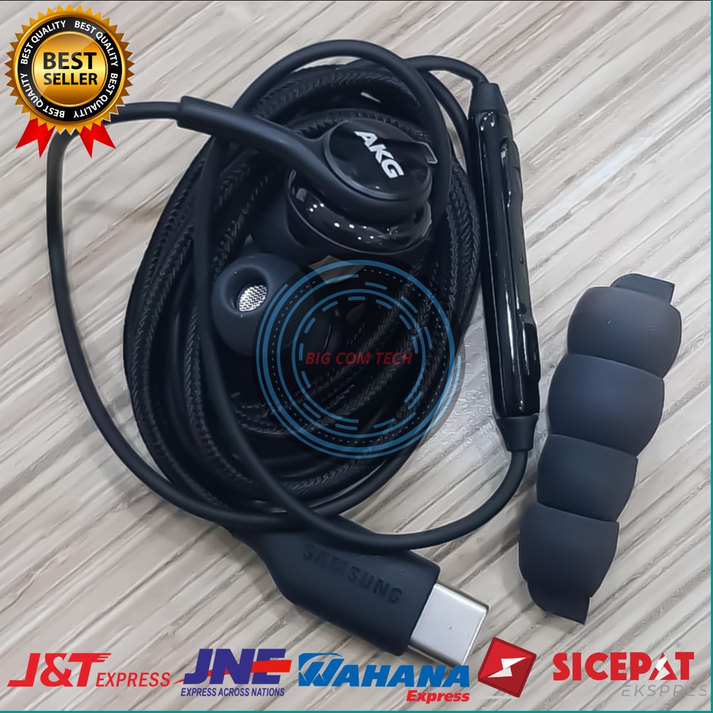 Earphone Headset Handsfree Samsung AKG S21 / S21 FE / S21+ / S21 Ultra / S20 / S20 FE / S20+ / S20 Ultra / A33 5G / A52s 5G / A53 5G / A73 5G / Z Fold2 5G / Z Fold3 5G Usb Type-C Original