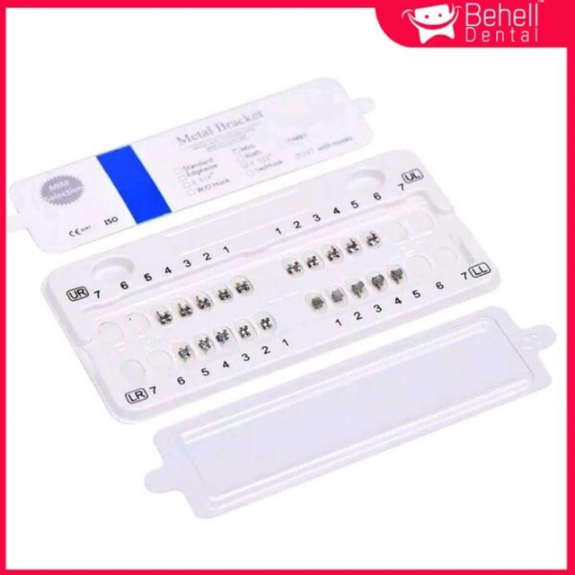 BEHEL DENTAL ORTHODONTIC METAL BRACKET BRACES MINI ROTH MIM MBT 345 Hooks HOOK . Kawat gigi perawatan / perbaikan - Behelldental Kemasan Putih