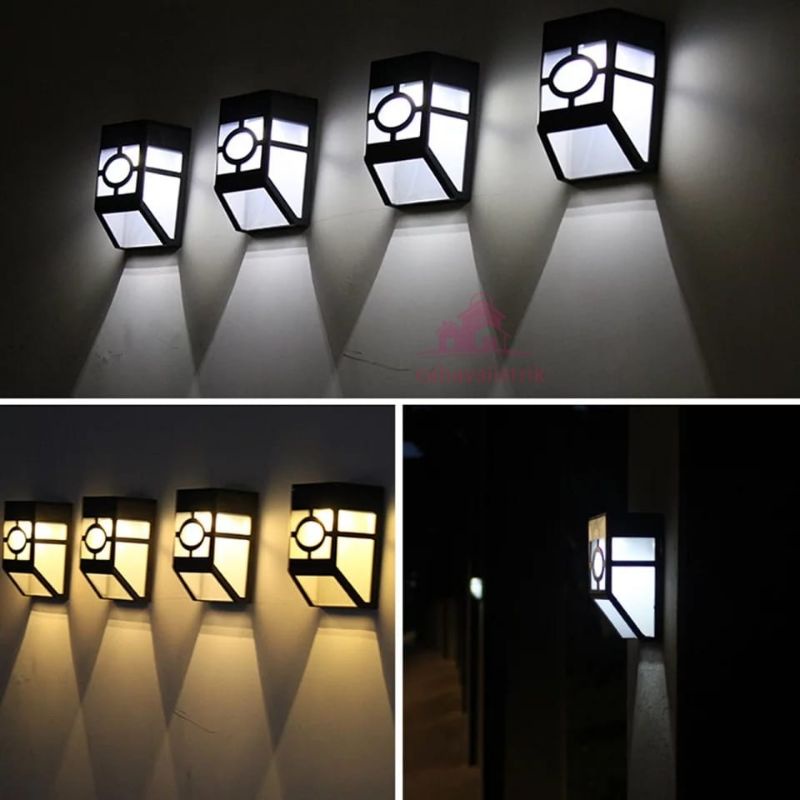 Lampu Solar Taman Tenaga Surya / Lampu Dinding LED / Lampu Hias Dinding Solar Wall Waterproof