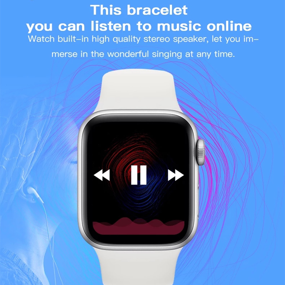 [✅COD] T500 Smart watch IP67 Anti air dengan Monitor Detak Jantung / Tidur（Full Screen Touch ）
