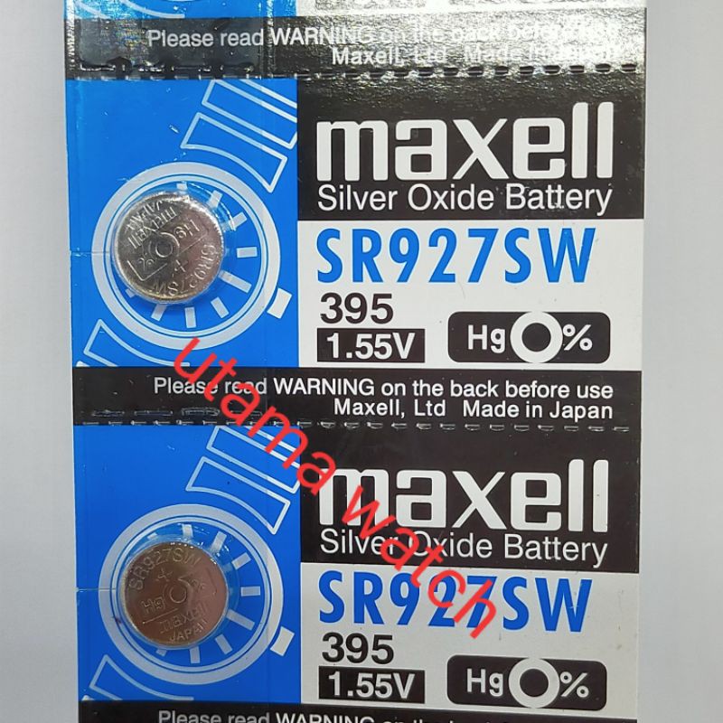 Baterai 927 / 395 maxell original batu baterai jam tangan crono aktif