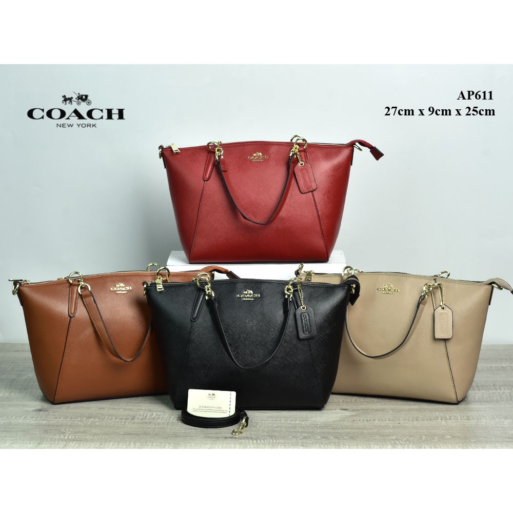 Tas Coach Kelsey Tote Saffiano Leather Medium Semi Premium AP611
