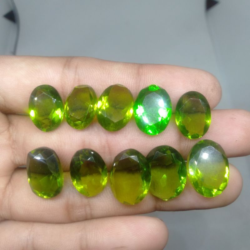 

Borongan Sintetic peridot 10pcs