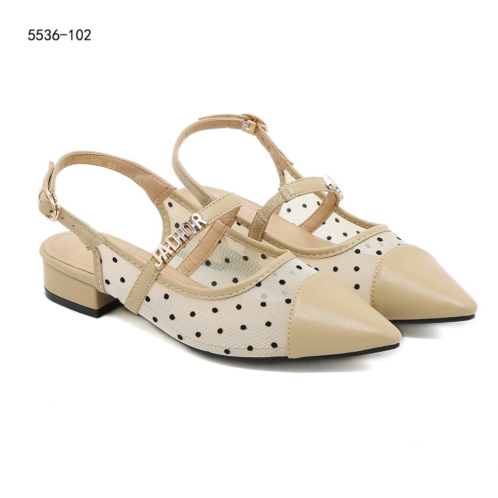 DR Mesh Polka Dot Pumps Shoes #5536-102