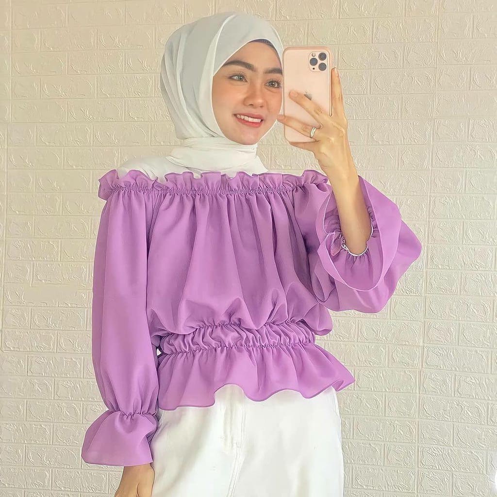 Gaga Blouse l Top Atasan Remaja Korean Style Fashion Muslim Terlaris