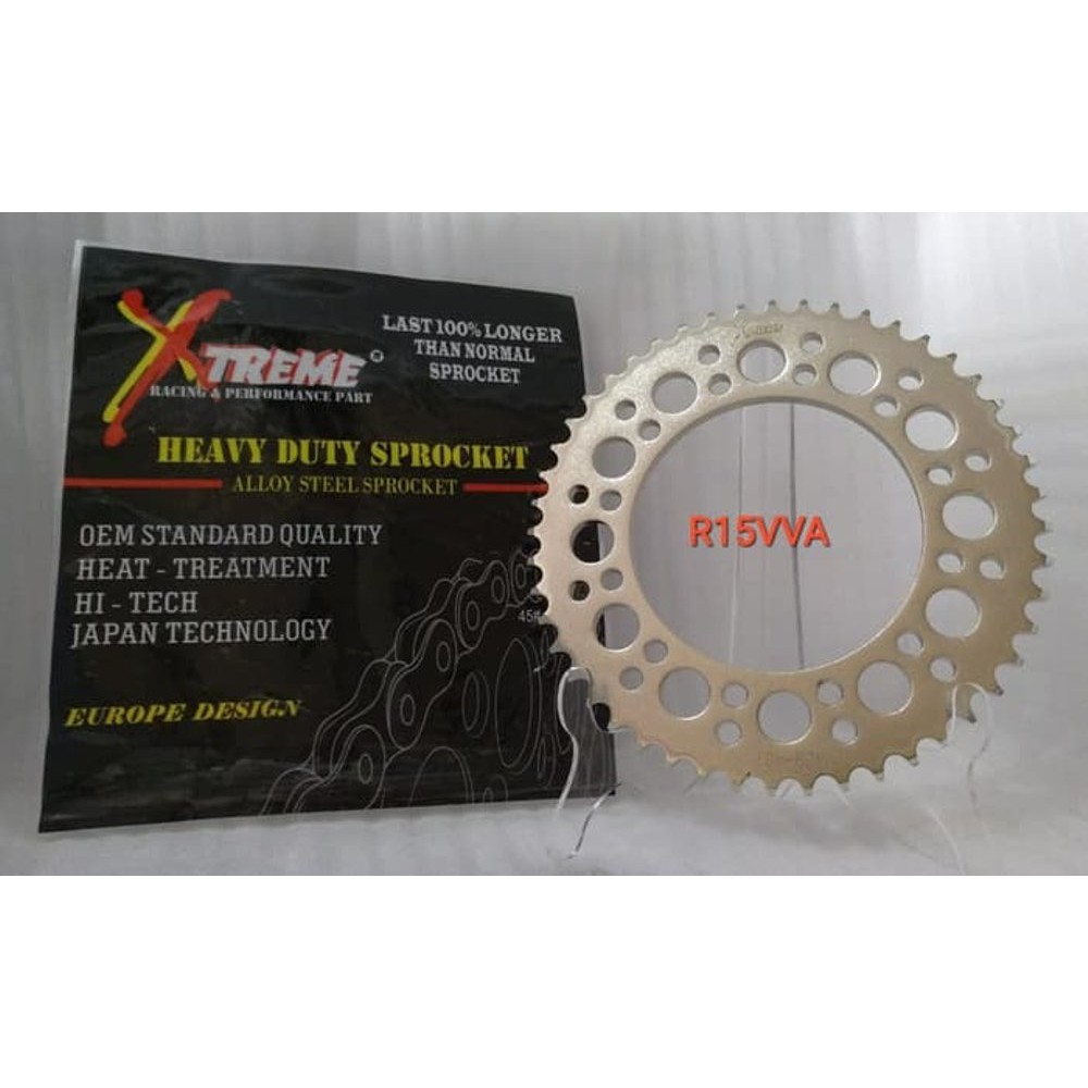 Gear set xtreme yamaha r15 v3 r15 v2 mx king vixion