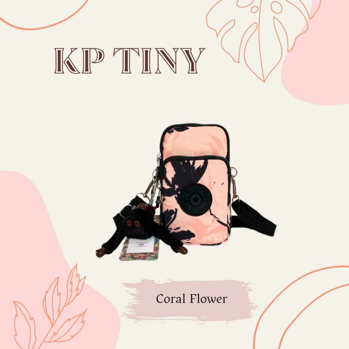 tas wanita TAS SELEMPANG HP WANITA/COWOK KIPLING TINY BISA ARM BAG IMPORT - 4 termurah selempang sli