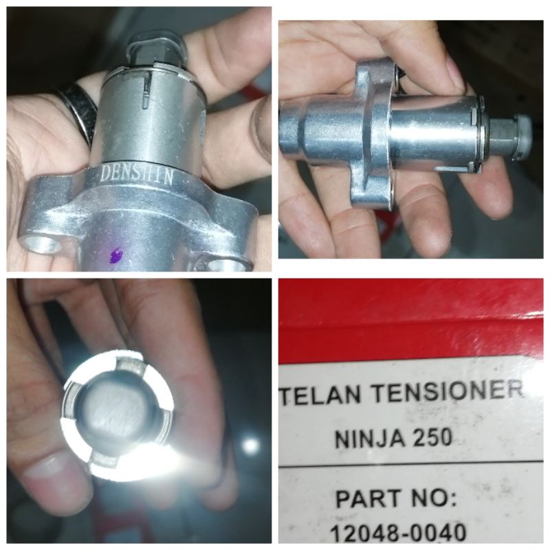 Tonjokan keteng adjuster tensioner Ninja 250 karburator injeksi denshin