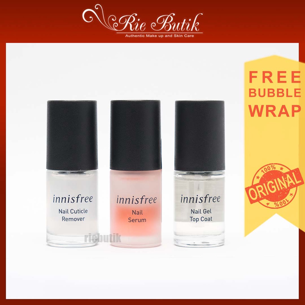 INNISFREE Nail Cuticle Remover, Serum, Gel Top Coat