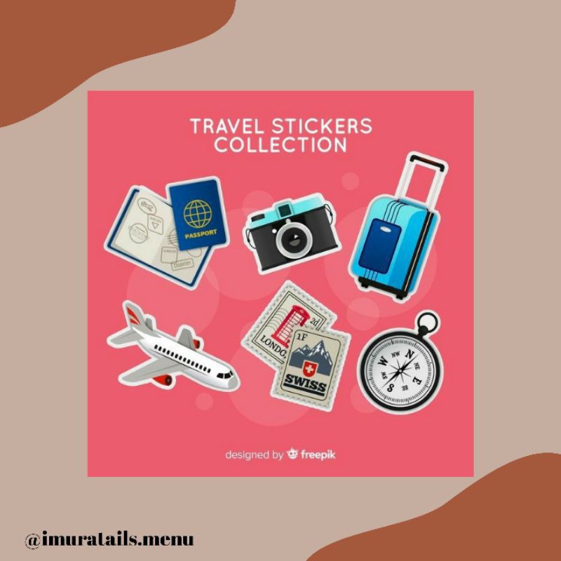 50pcs Sticker Tumblr Traveling 3