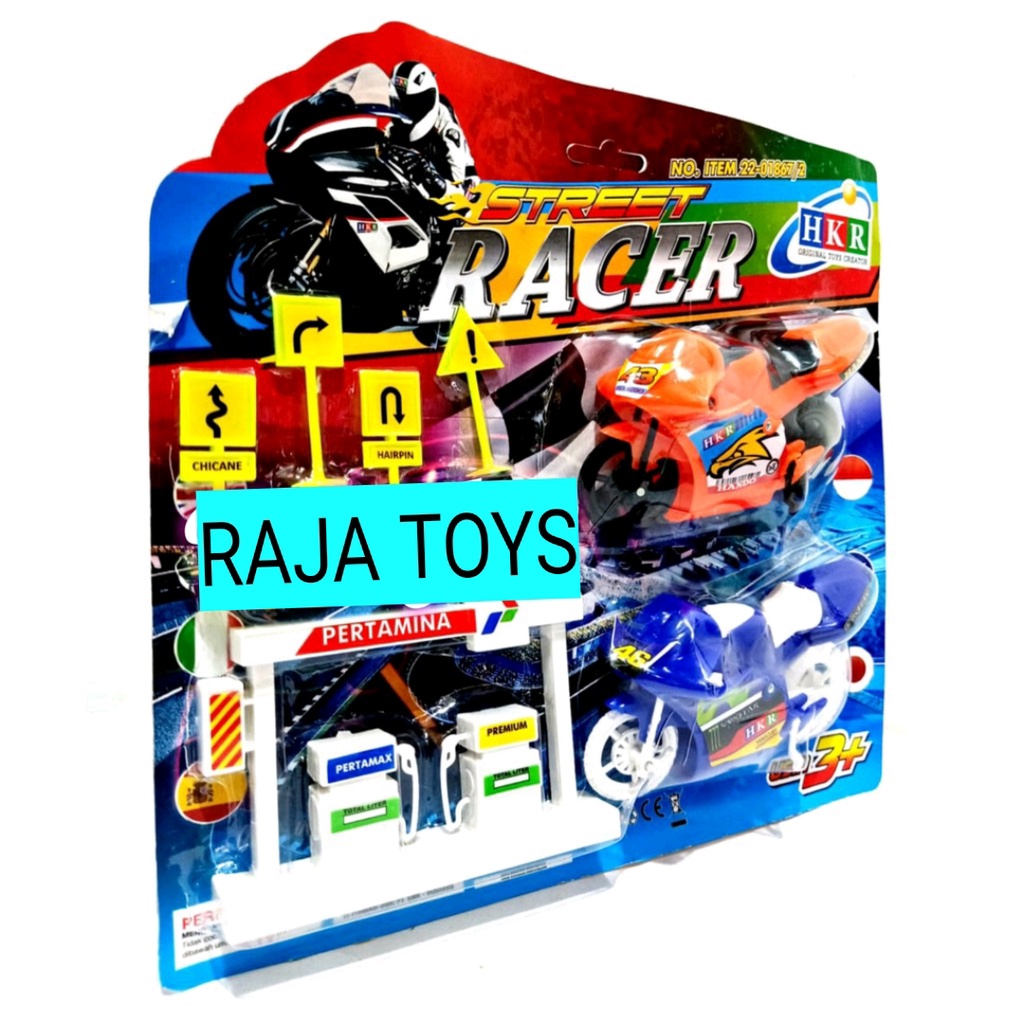 MAINAN ANAK MOTOR GP SET POM BENSIN NO.22-01867/2
