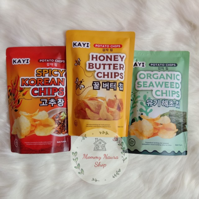 

Kayi Potato Chips - Cemilan/Organik/keripik/snack/Spicy/Potato/Kentang/KoreanSnack/makanan/Pedas/75g