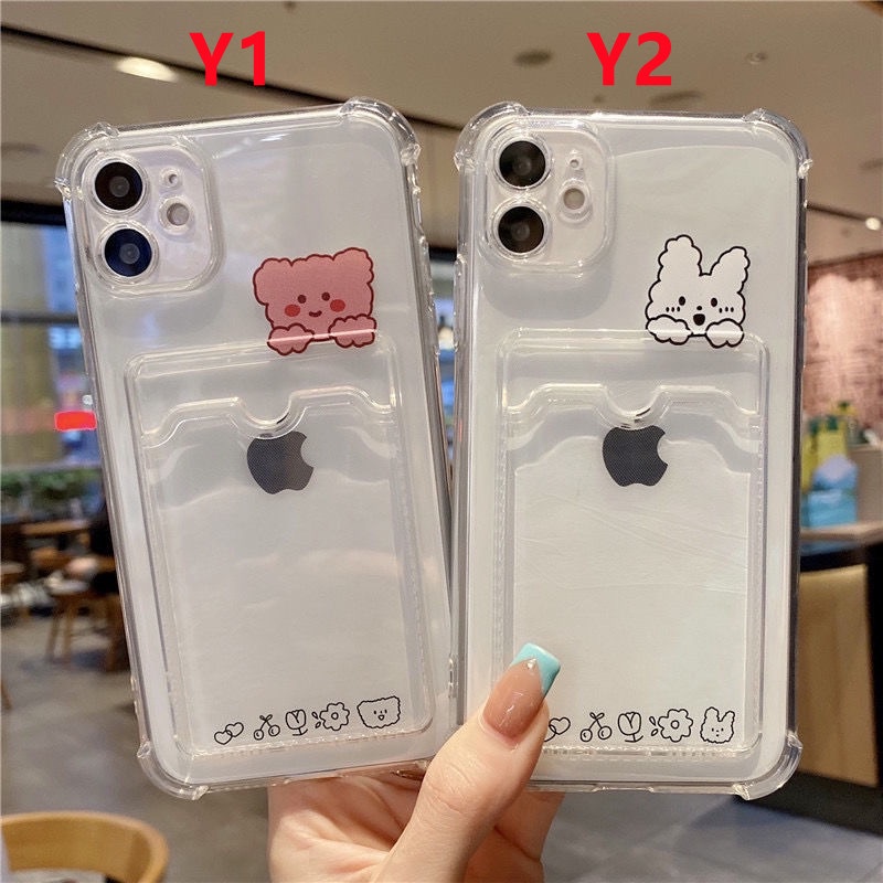 Case Holder Kartu Untuk Xiaomi Redmi A1 Note10 10s 9 Pro Note9 Redmi 10C 10A 10 9 9A 9C NFC Mi 12x12 11 Lite POCO X3 Pro NFC M3 Soft Cover