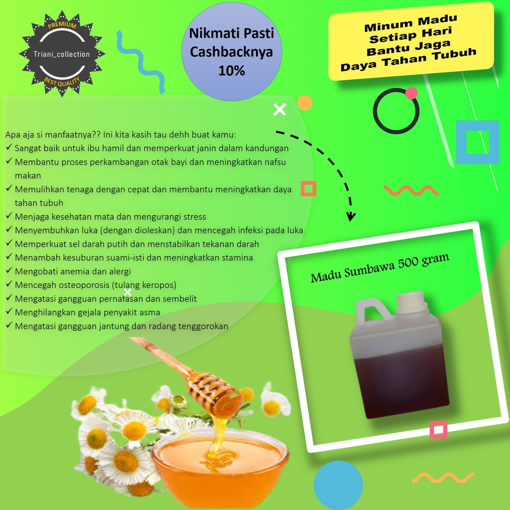 

Makanan Minuman Madu Pure Honey Hutan Sumbawa Asli Murni Murah Cegah Berbagai Penyakit 500 gram B4