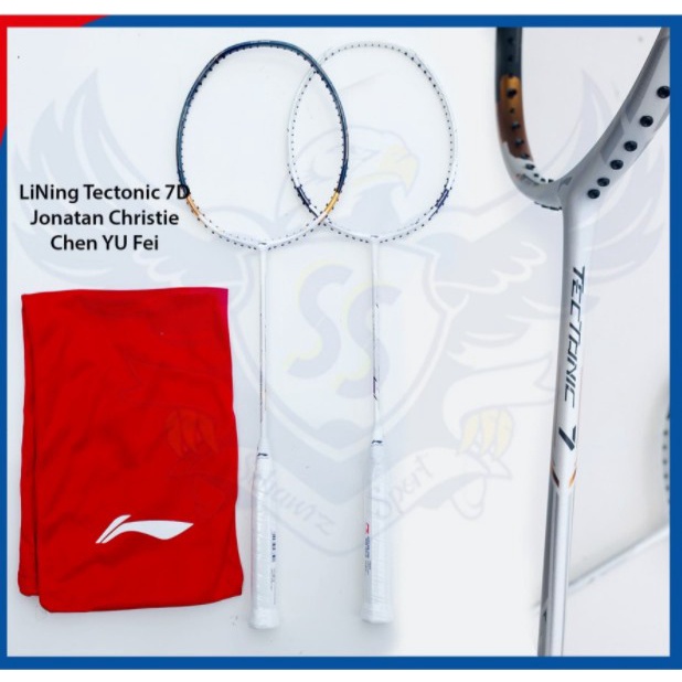 RAKET BADMINTON LINING TECTONIC 7 TECTONIC 7D SUPER 30LBS + TAS KAIN