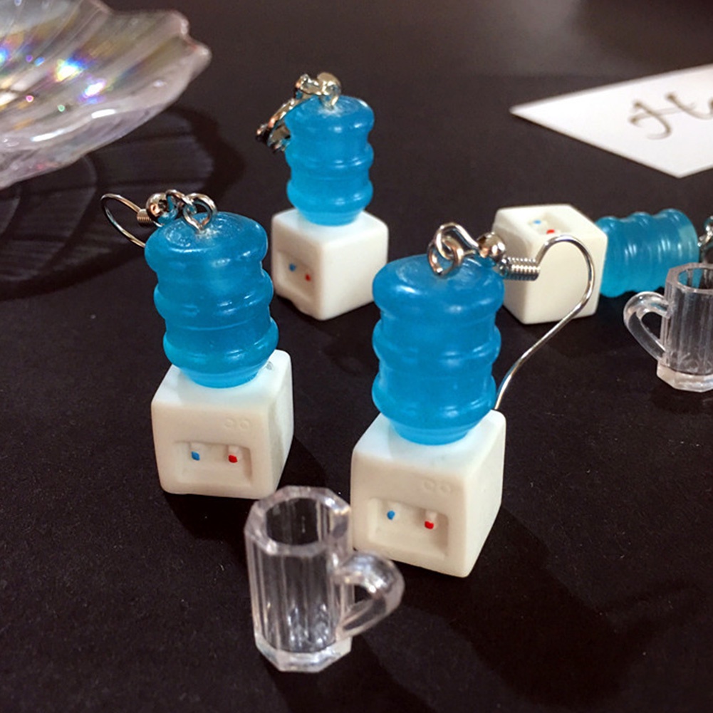 Hu Hu Hu Hu Hu Alat Bantu Pasang Kacamata♡ Anting Kait Gantung Wanita Desain Bathtub Dispenser Air Untuk Hadiah