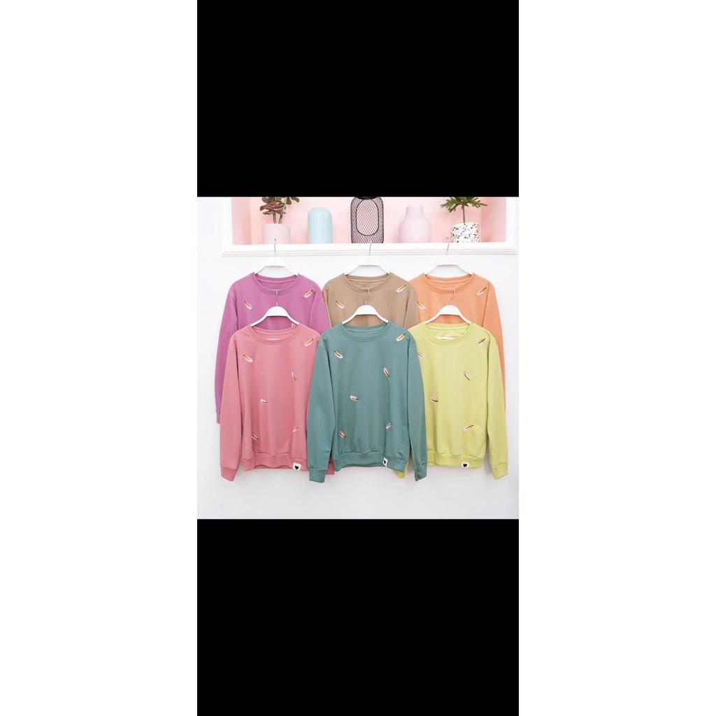 KAOS MUSLIMAH IMPORT BAHAN 'BULU' Blouse Atasan Hijab Wanita Sweater Daily
