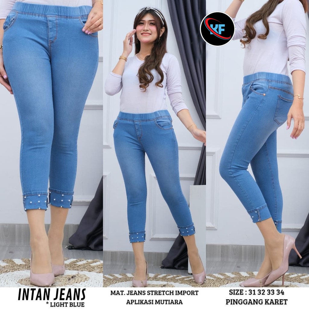 KF - LGG MTR POLOS // CELANA JEANS WANITA JEGGING MUTIARA