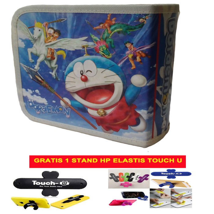 Tempat CD DVD isi 40 Motif Kartun B Gratis Stand HP Touch U