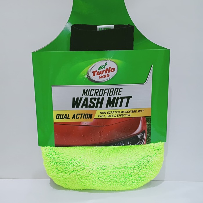 TURTLE WAX DUAL ACTION WASH MITT - SARUNG TANGAN CUCI MOBIL MICROFIBER