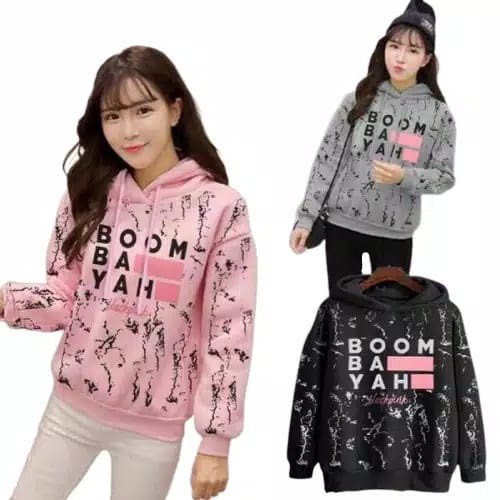 Bess - Sweater Hoodie Wanita / Sweater Hoodie Murah BOOM BA YAH