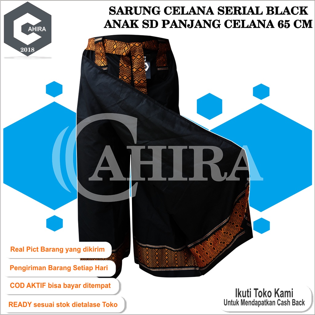 SARUNG CELANA ANAK SD 65cm MURAH SERIAL BLACK KUALITAS HIGH QUALITY