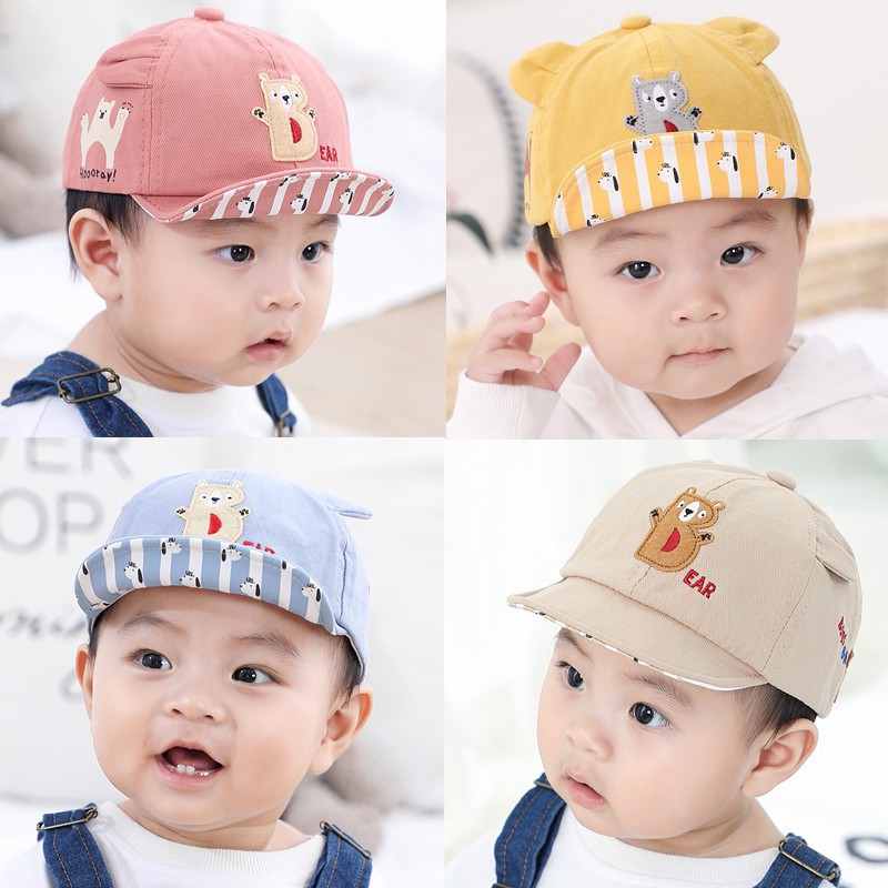 Topi Anak Import High Quality 1 - 4 Tahun Baseball Huruf B Bear CBKS VC