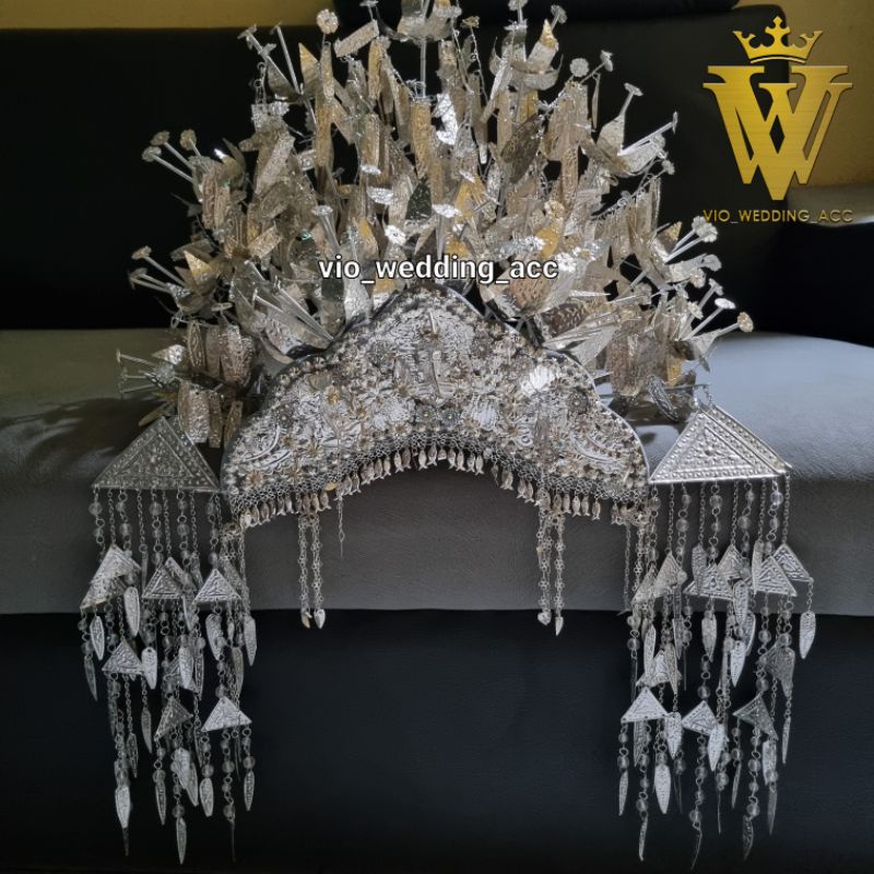 set mahkota silver super Quality