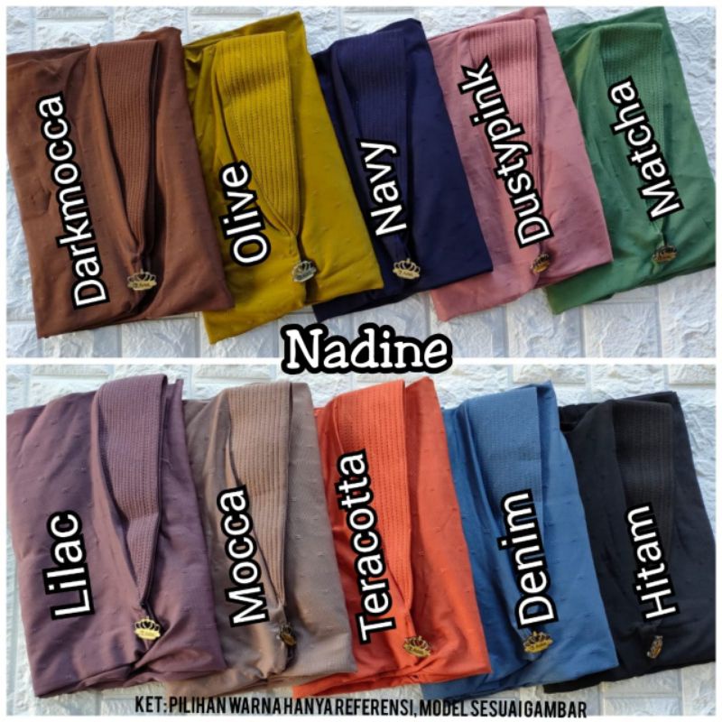 ( Adel Hijab ) NADIEN• jilbab instan jersey •hijab segitiga liontin•hijab polos