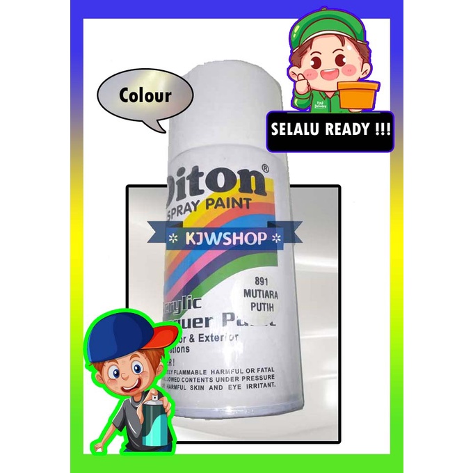 DITON PEARL WHITE DITON MUTIARA PUTIH 891 Diton 300cc Cat Semprot Diton 891 Pearl White Putih Mutiar