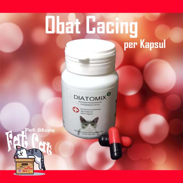 Diatomix Obat Cacing Kucing Anjing kapsul ecer / per kapsul