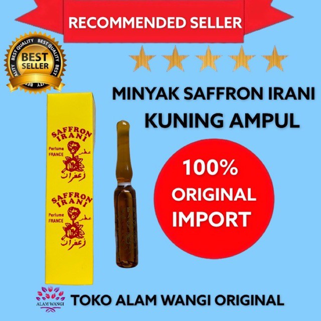 MINYAK WANGI JAFARON SAFFRON IRANI WARNA KUNING