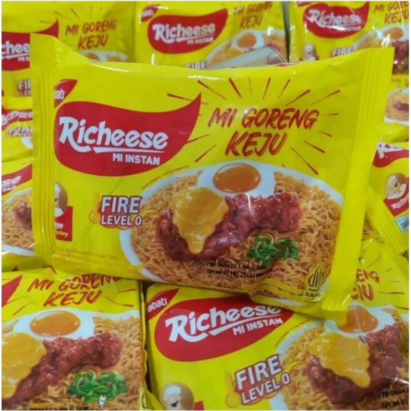 

Mie Goreng Richeese Pedas Keju Level 0 Termurah Laris