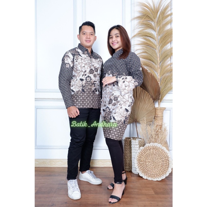 Tunik Batik Modern Wanita Premium Lengan Panjang / Batik Tunik Atasan Wanita Modern Terbaru Couple Kondangan BIMASENA