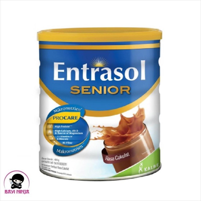 

fe20111 Entrasol Senior Cokelat Susu Tin 400G 400 G Xa201As