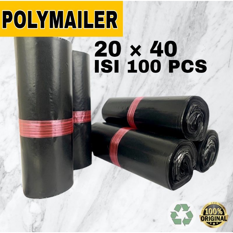 

PLASTIK POLYMAILER 20 × 40 ISI 100pcs / PLASTIK AMPLOP ONLINE SHOP / OLSHOP / PLASTICK POLYMAILER 20 X 40