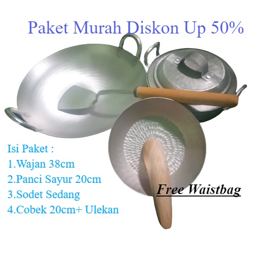 [ Paket Masak Memasak ] Wajan Kuali Penggorengan Anti Lengket Set Anti Lengket Anti Karatan Panci da