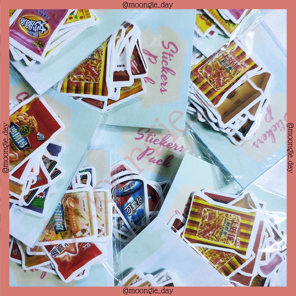 

15 - 30 PCS/BAG STIKER KERTAS TEMA MAKANAN MINUMAN SNACK FOOD DRINKS STICKERS BULLET JURNAL LUCU MURAH DIY DIARY POLAROID DECO POCA [ 13 ]