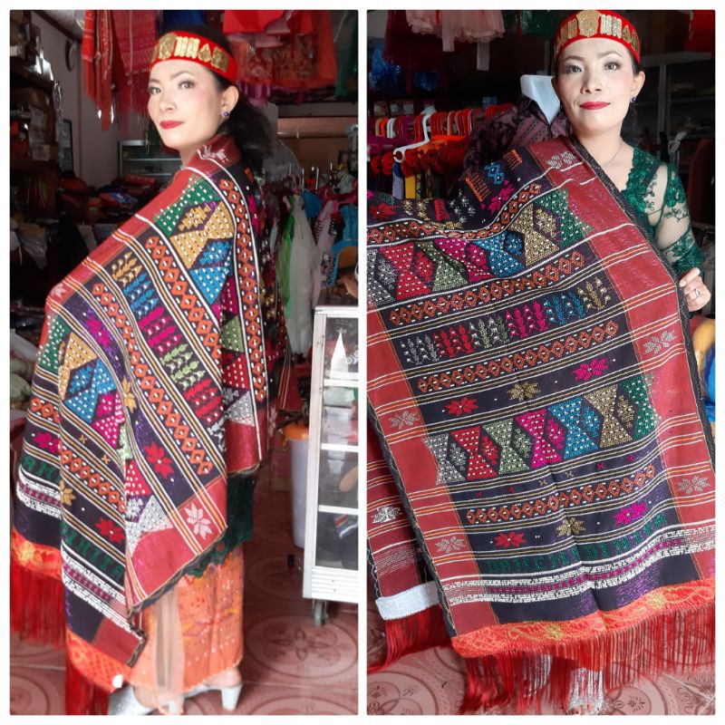 Ulos Sadum Angkola Sicantik Hitam Glitter