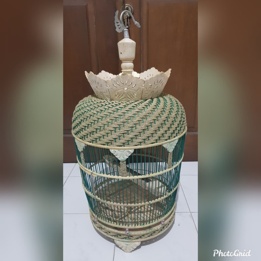 sangkar perkutut rajut mahkota hj