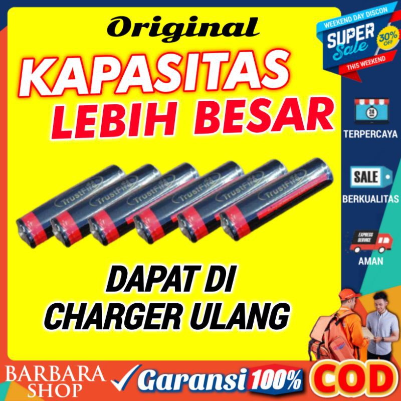 Baterai Batre Batrai Ultrafire Baterai Senter Laser PowerBank Button Top Recharge