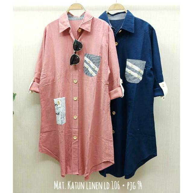 Tunik Suede import rempel bawah