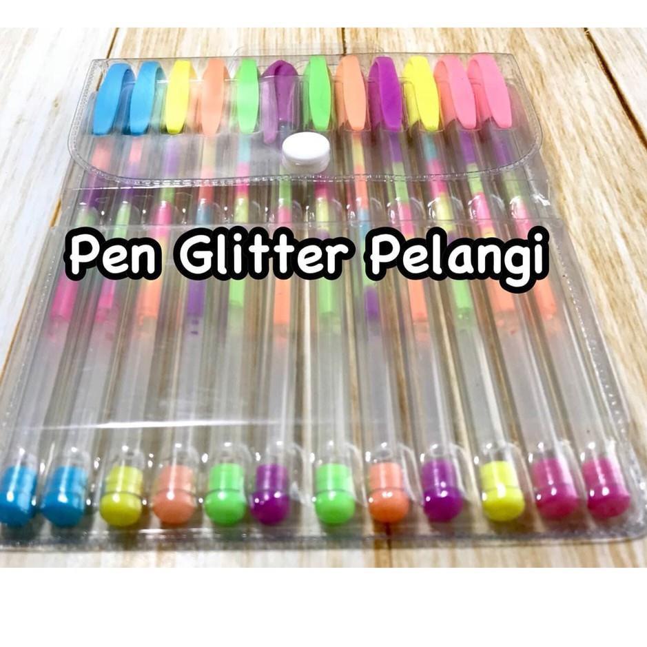 

Diskon IEMU8 [D] Gel pen Glitter Pelangi ColorG el ( 12 pcs) J56 Terkini