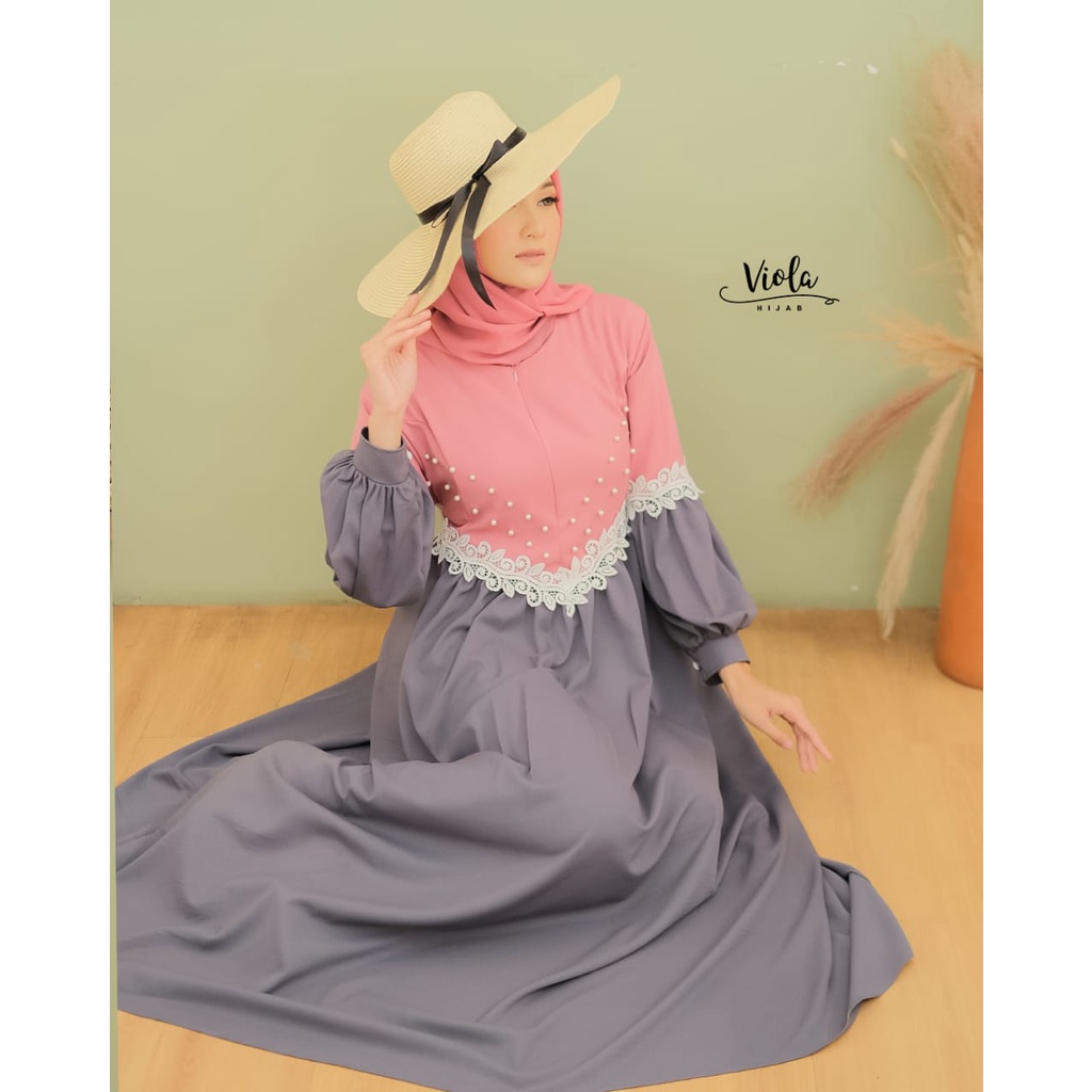GAMIS ITY CREPE PREMIUM ORI STREACH// CLARISSA DRESS ORI BY VIOLA HIJAB// GAMIS REMAJA// GAMIS RENDA