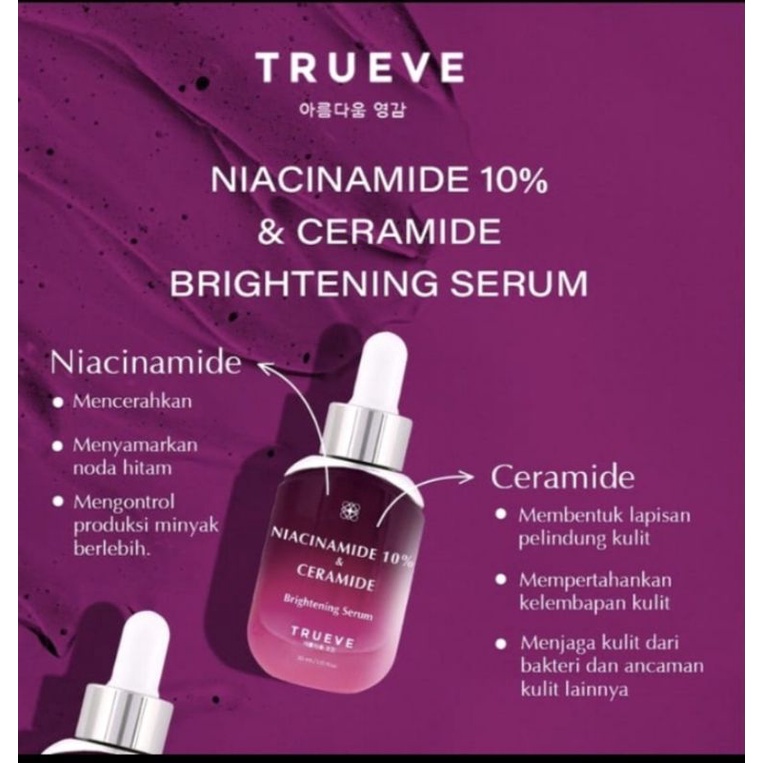 Serum TRUEVE Niacinamide 10% & Ceramide Brightening - serum wajah
